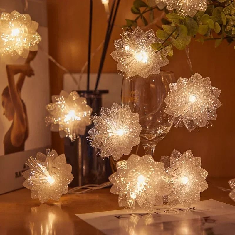 Battery Operated Fiber Optic Fairy Light Garland