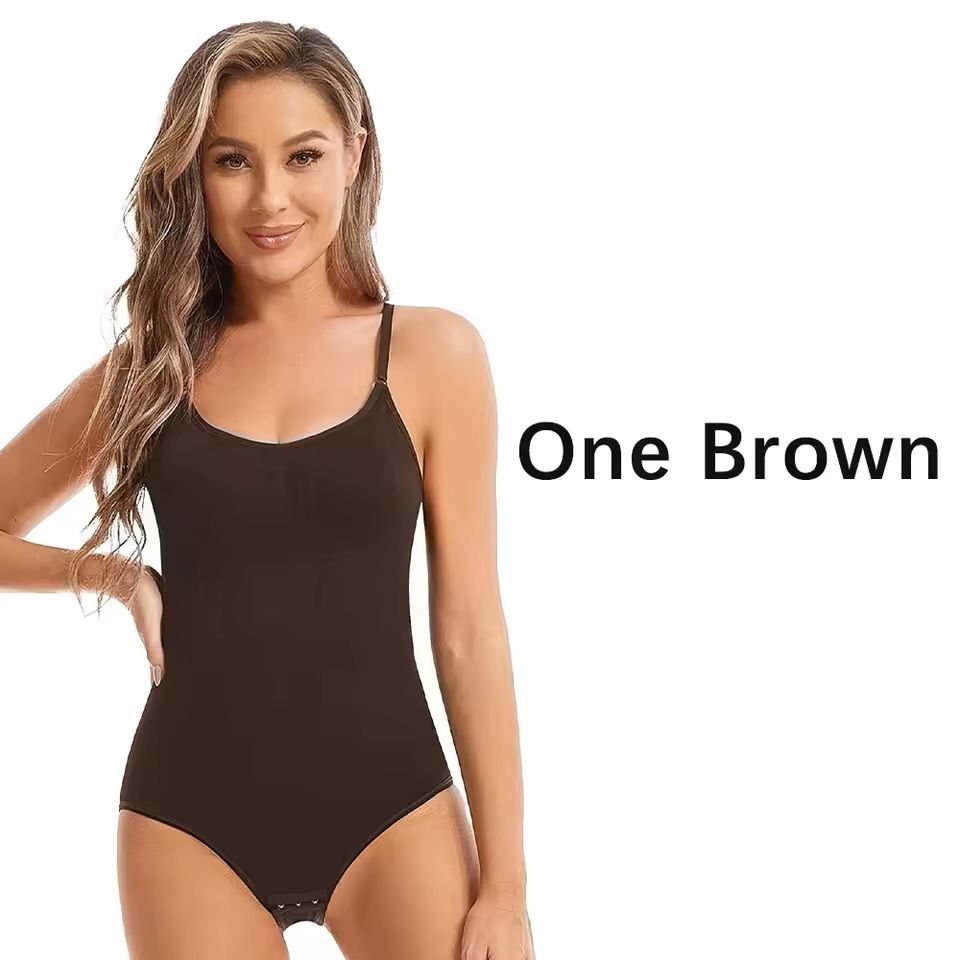 Seamless Full Body Shaper – Slimming Bodysuit with Open Crotch and Butt Lifter
