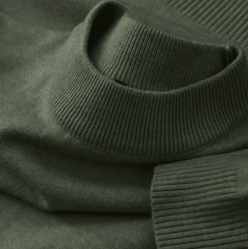 Mens Autumn Casual Mock Turtleneck Sweater Lightweight Long Sleeve Knit Pullover