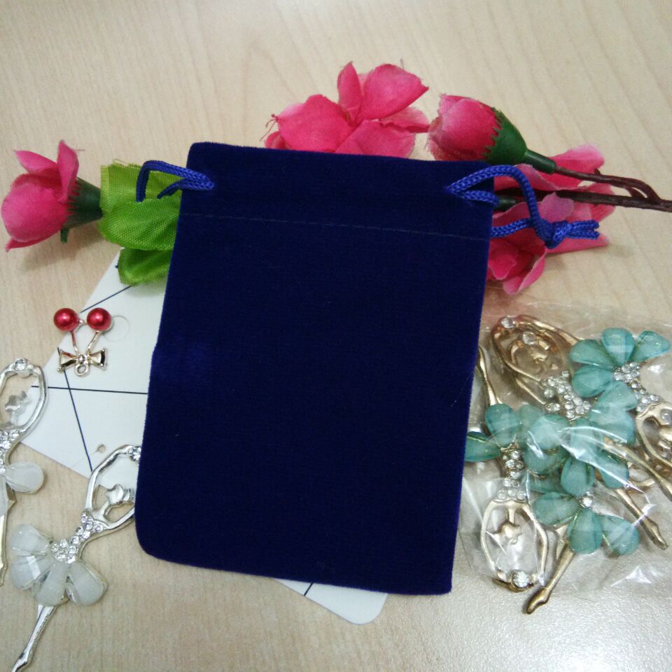 Jewelry Charms Velvet Bags Drawstring Gift Pouches Display Packaging