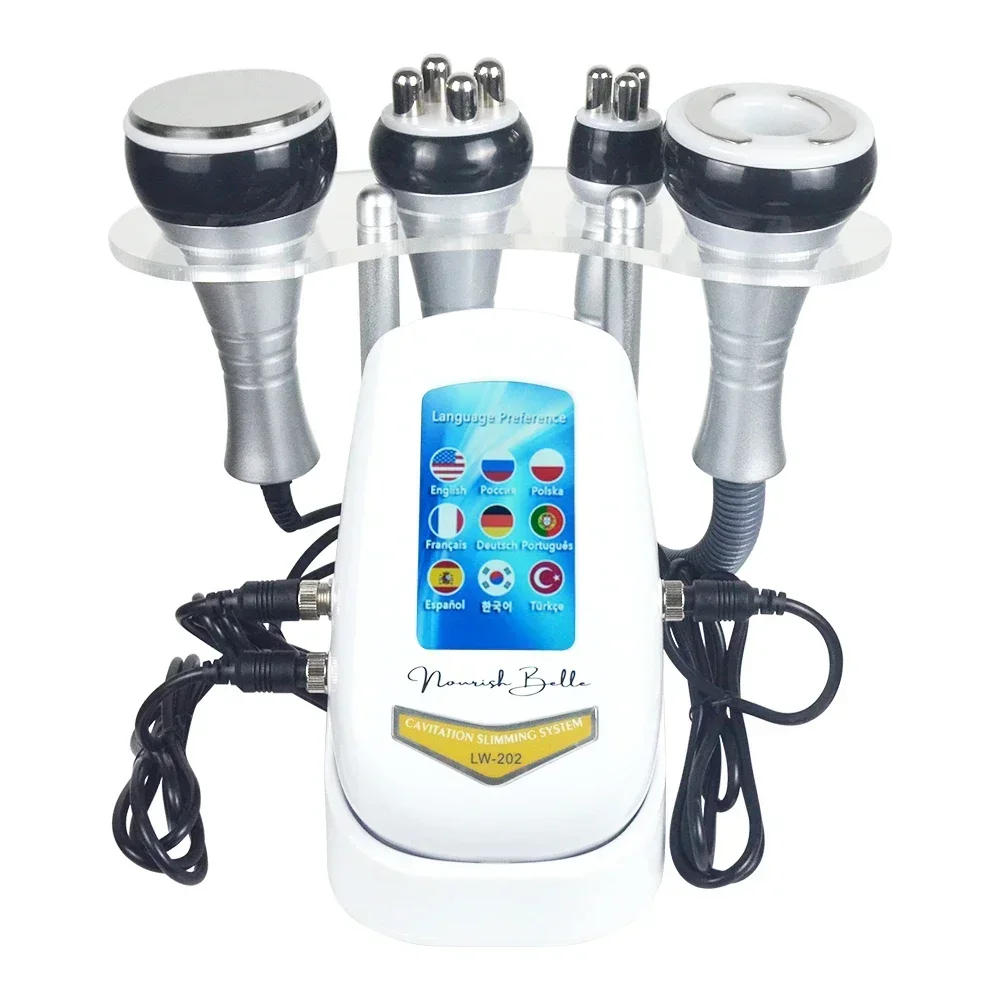 Cavitation Body Slimming Machine Facial Massager Vacuum Suction Skin Tightening Face Lifting Beauty Device for Home Spa