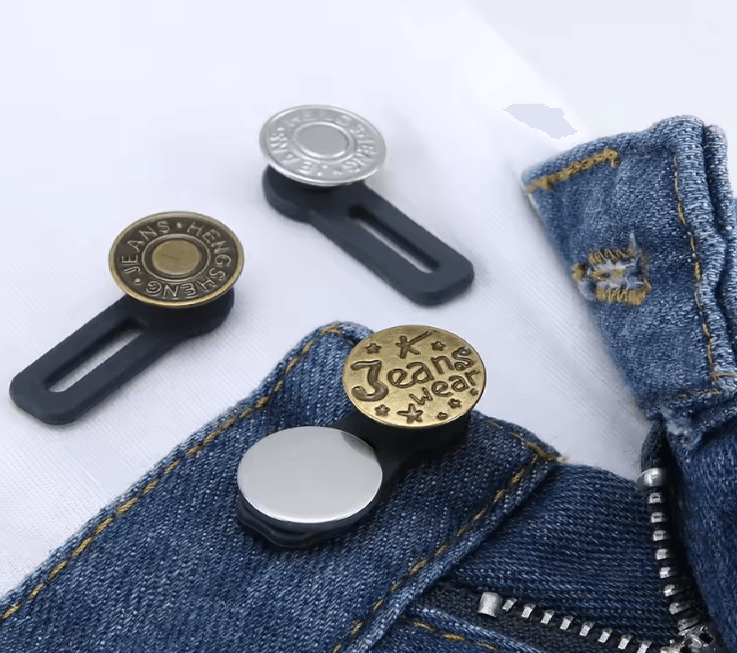 Metal Jeans Button Extender Set