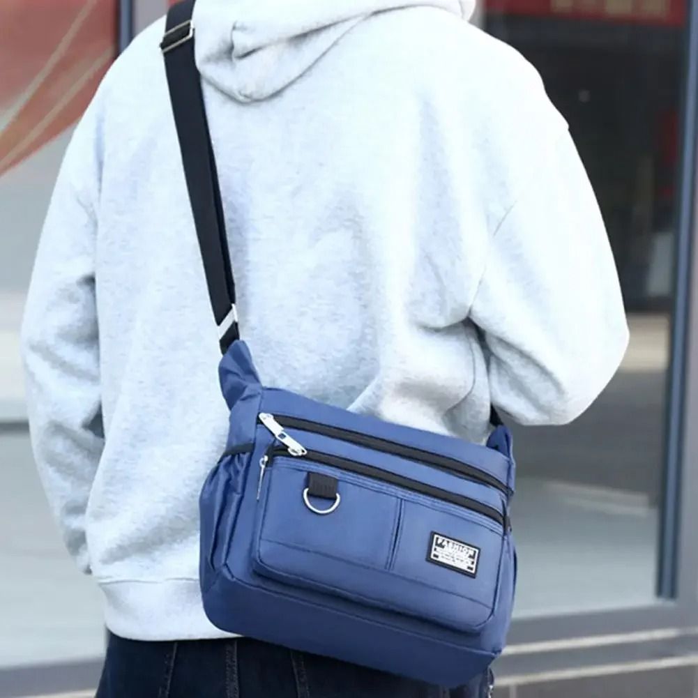 Professional Men's Large Capacity Multi-Layer Crossbody Bag