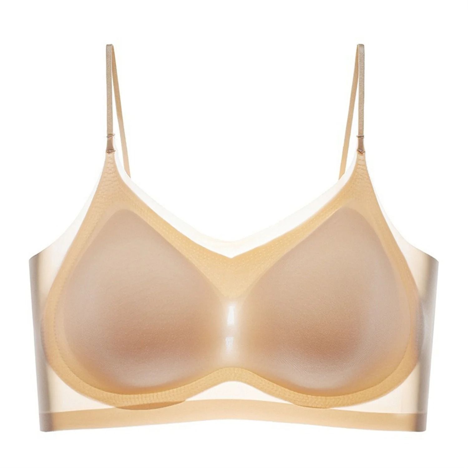 Ultra-Thin Breathable Ice Silk Halter Vest Bra