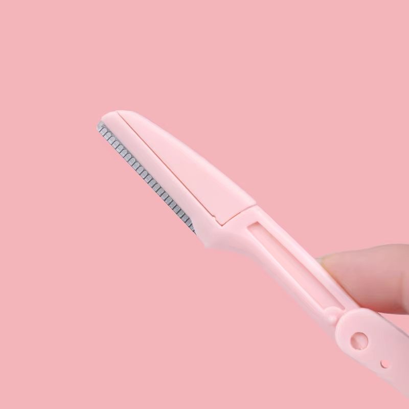 Karsyngirl 3pcs Fold Eyebrow Trimmer Scissors Hair Remover Eyebrow Comb Razor Clip Makeup Tools for Women