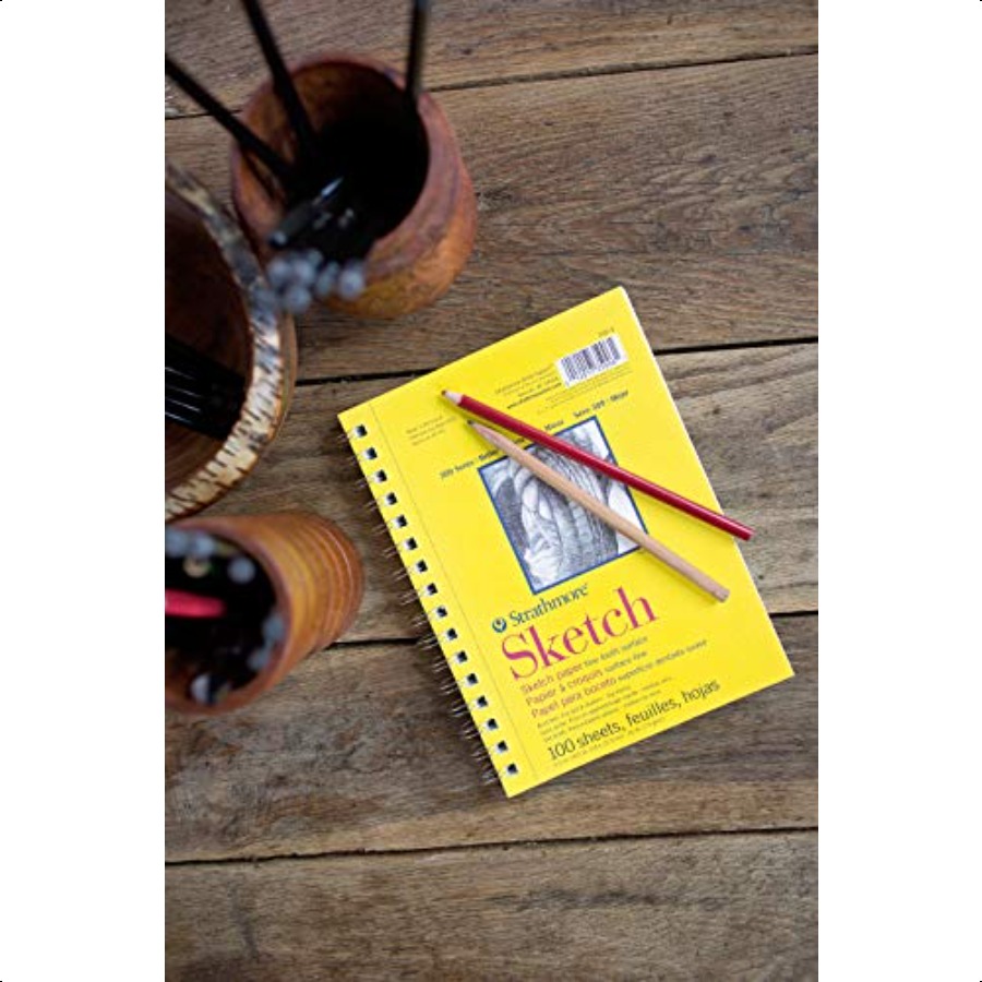 300 Series Sketch Pad, 5.5x8.5 inch, 100 Sheets Side Wire Bound Artist Sketchbook for Drawing, Illustration & Art Class