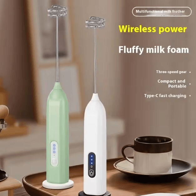3 in 1 Electric Milk Frother Handheld Coffee Foamer Mini Mixer for Latte Cappuccino and Hot Chocolate
