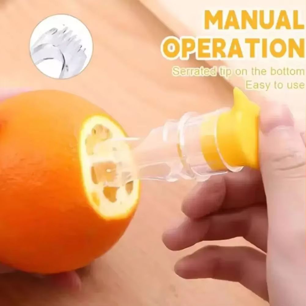Mini Manual Citrus Juicer Plastic Lemon Orange Squeezer Portable Fresh Juice Extractor