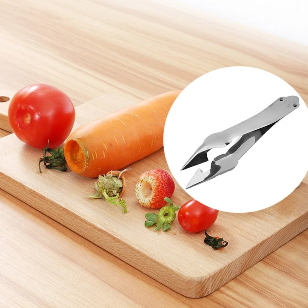 Stainless Steel Strawberry Huller & Pineapple Slicer Multi-functional Kitchen Cutter Tool
