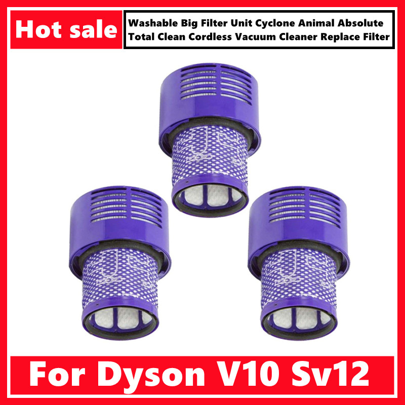 Washable HEPA Filter for Dyson V10/SV12, Boost Suction & Improve Air Quality