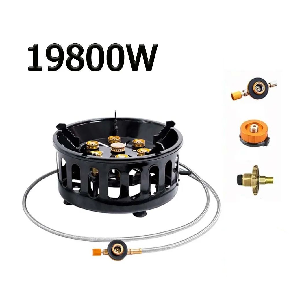Portable Camping Stove High-Power Gas Burner with Windproof Electronic Ignition for Outdoor Adventures