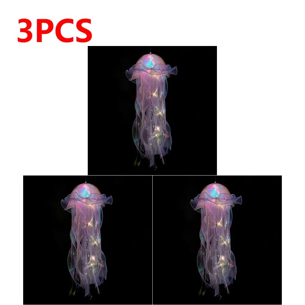 DIY Jellyfish Hanging LED Ceiling Lamp