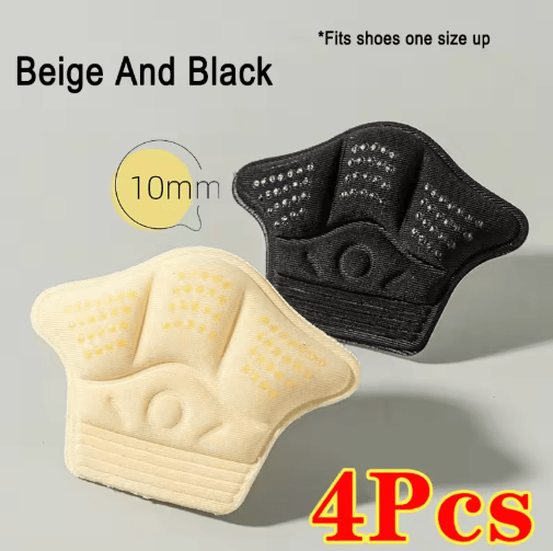4-Piece Heel Protector Stickers – Anti-Wear Cushion Inserts for Better Fit
