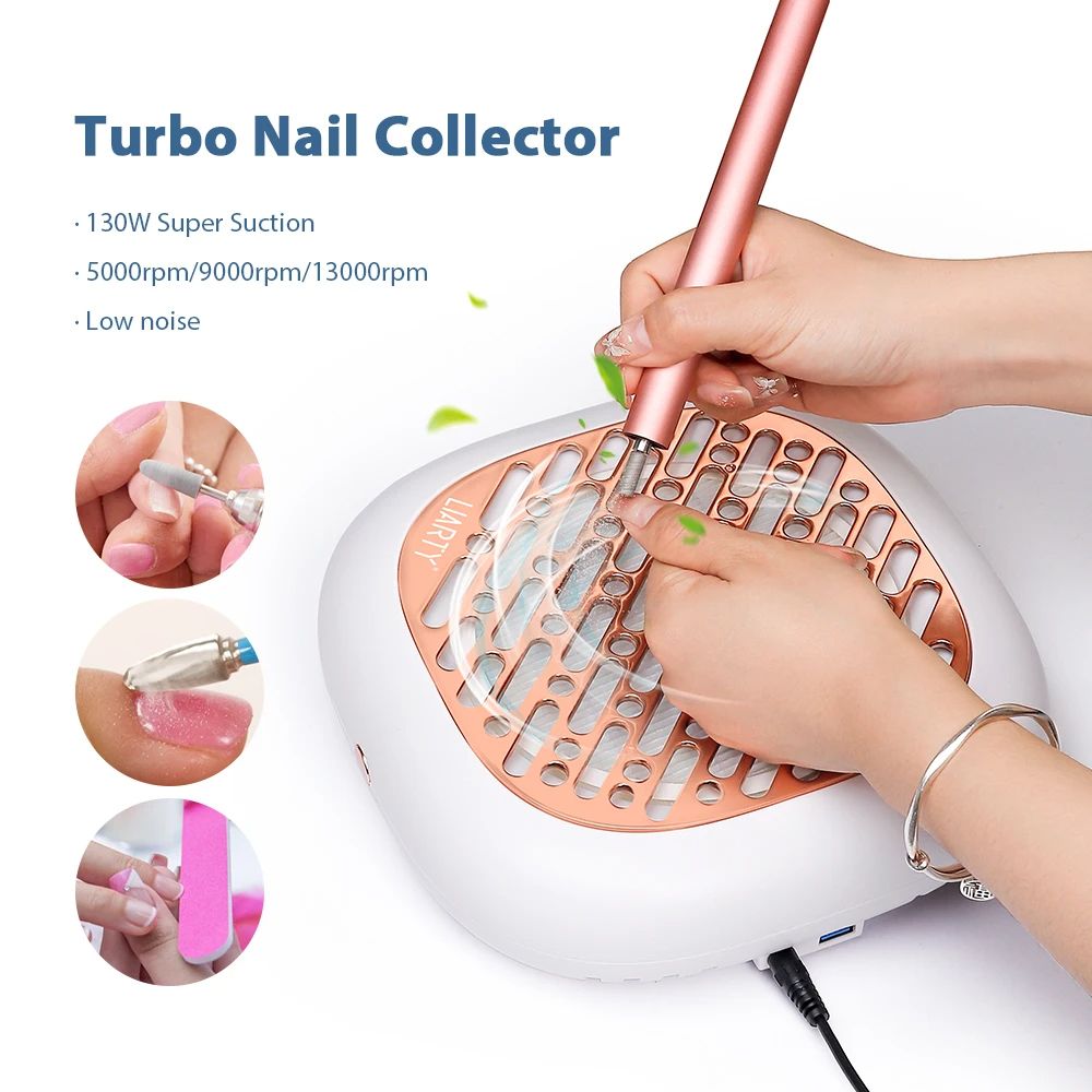 Super Suction Brushless Nail Dust Collector, Powerful Nail Dust Extractor & Manicure Vacuum Cleaner Fan