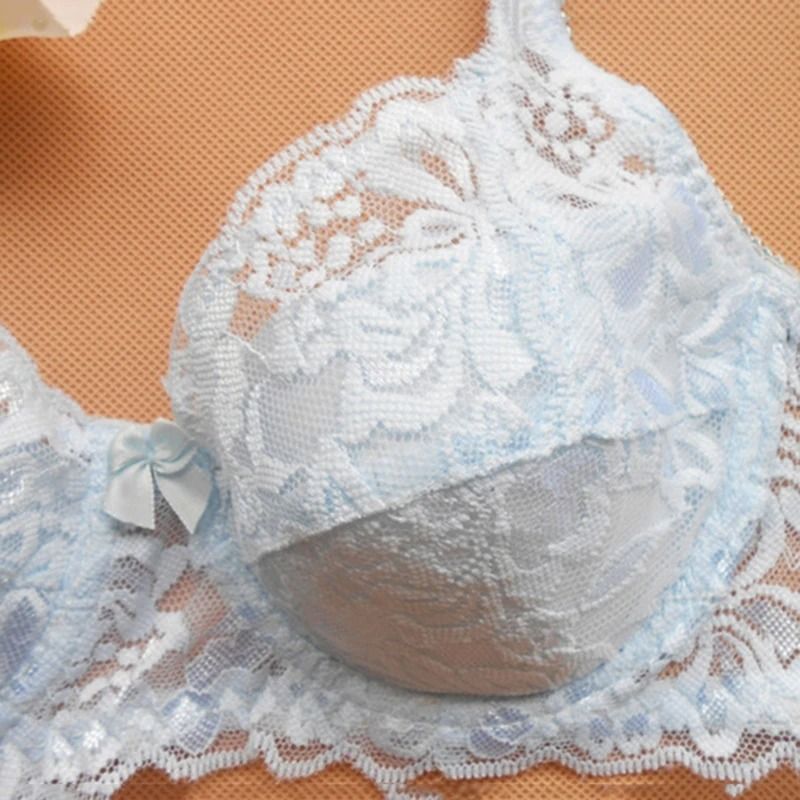 Elegant Lace Full-Cup Push-Up Bra - Summer Thin Breathable Underwire Lingerie