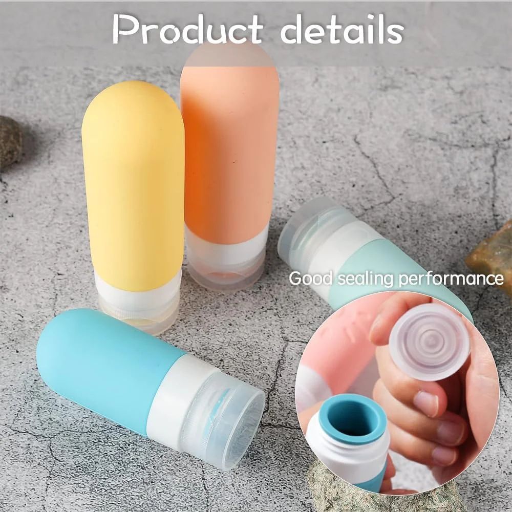 TSA-Approved 16-Piece Leak-Proof Silicone Travel Bottle Set – Refillable Toiletry Containers with Jars, Sprayers & Carry