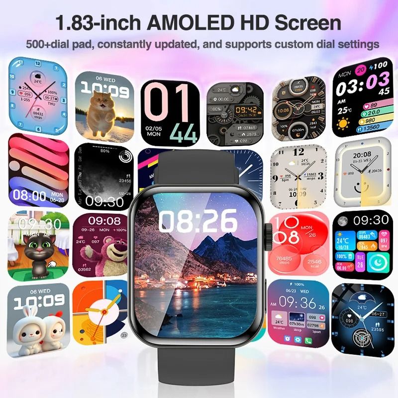Series 11 Original Smart Watch – AMOLED HD Display & GPS Track – Pro Bluetooth Call & Waterproof Sports Bracelet