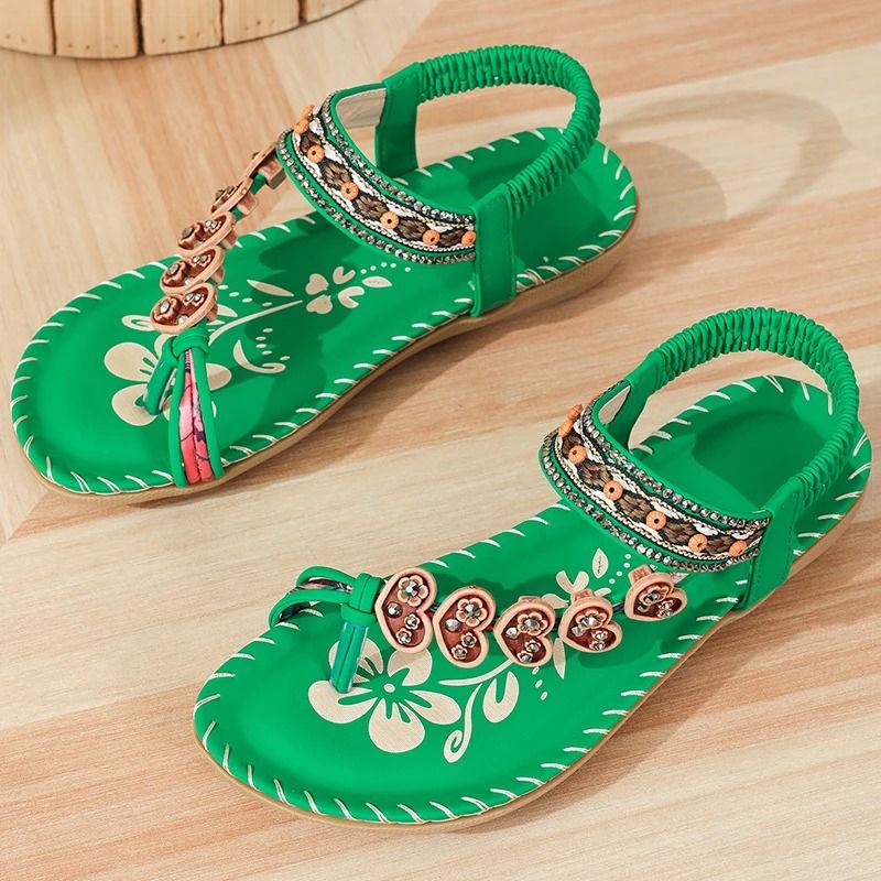 Women Soft Bottom Low Heel Flat Sandals Casual Summer Beach Footwear