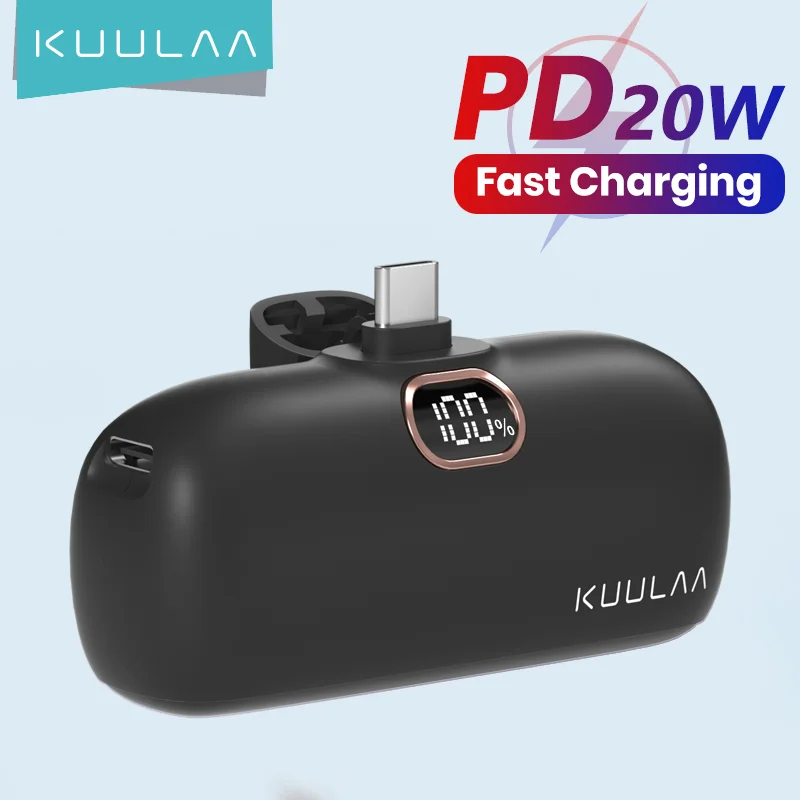 Mini Portable Charger Fast Charging Power Bank with QC PD Support