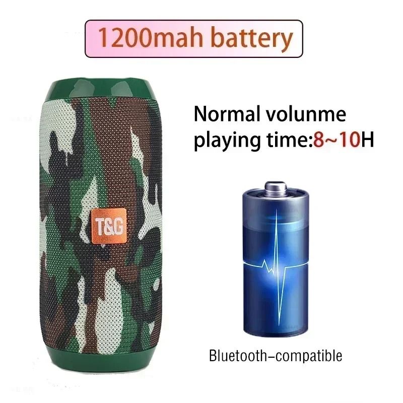 Portable Waterproof Bluetooth Speaker With FM And TF Card