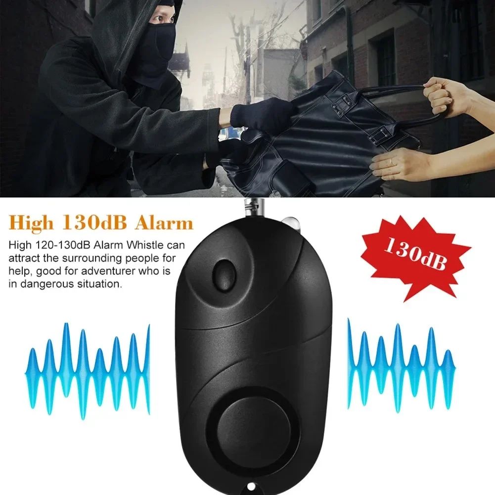 Personal Safety Alarm Keychain with LED Flashlight