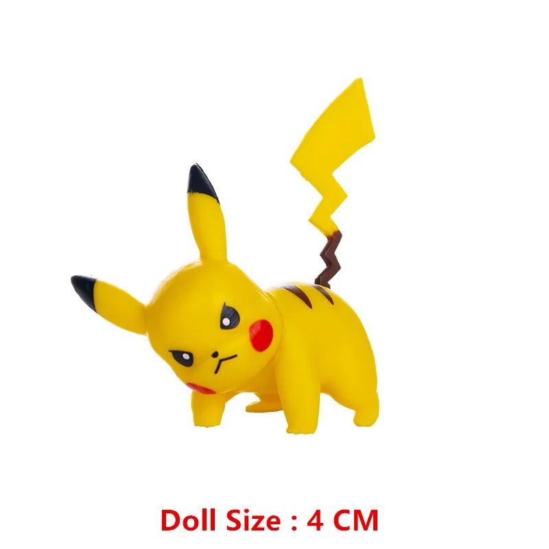 Takara Tomy Pokemon Mini Figures (4–13cm) – Pikachu, Mewtwo & Friends PVC Collectibles
