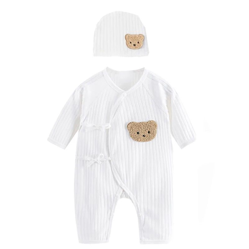 Somenie Cotton Knitted Baby Jumpsuit Long Sleeve Infant Romper