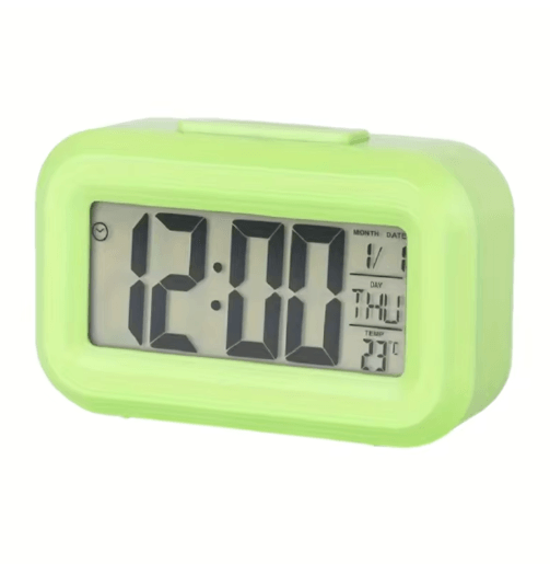 Smart Digital Alarm Clock with LCD Display Temperature Calendar & LED Backlight