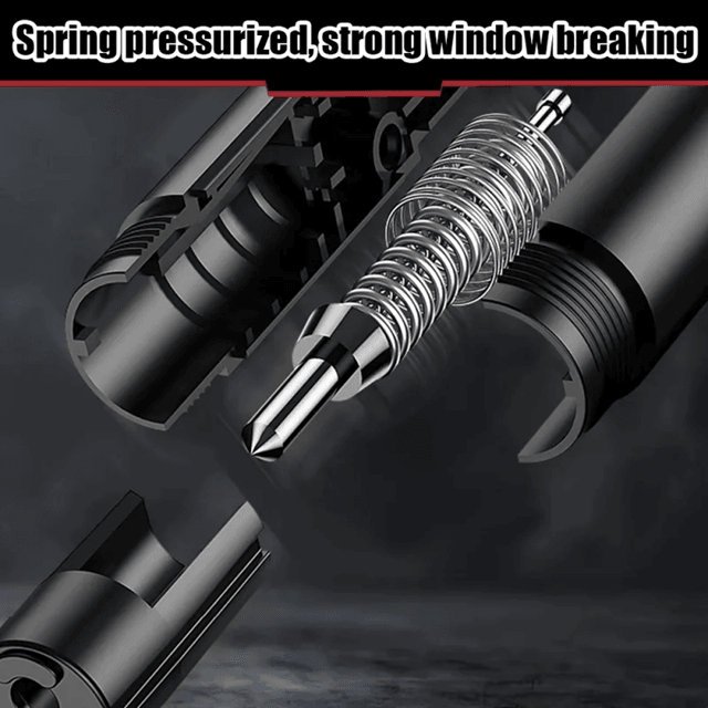 2 in 1 Car Escape Tool with Window Breaker and Seatbelt Cutter