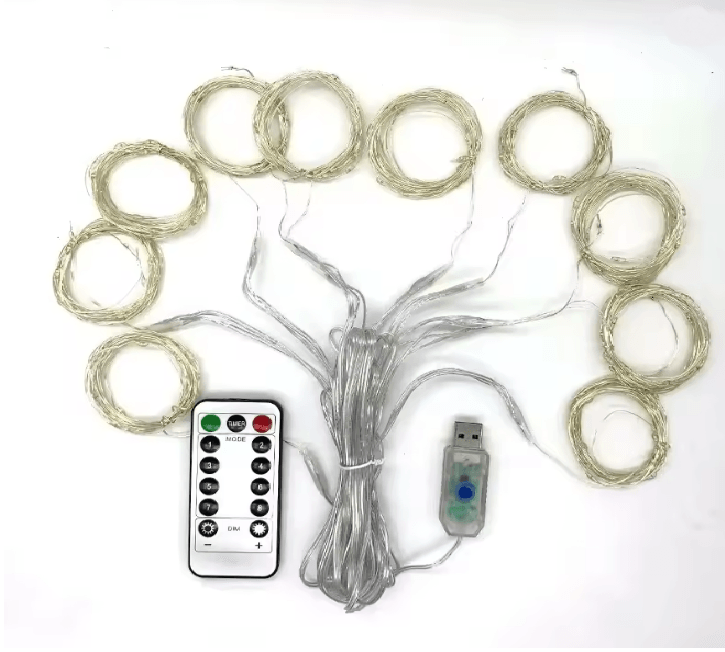 LumiDrape USB Curtain Fairy Lights with Remote Control