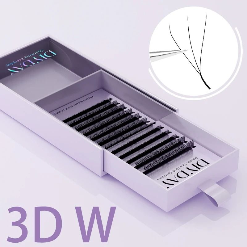 DIYDAY W Shape Eyelash Extensions Premade Fan Volume Lashes