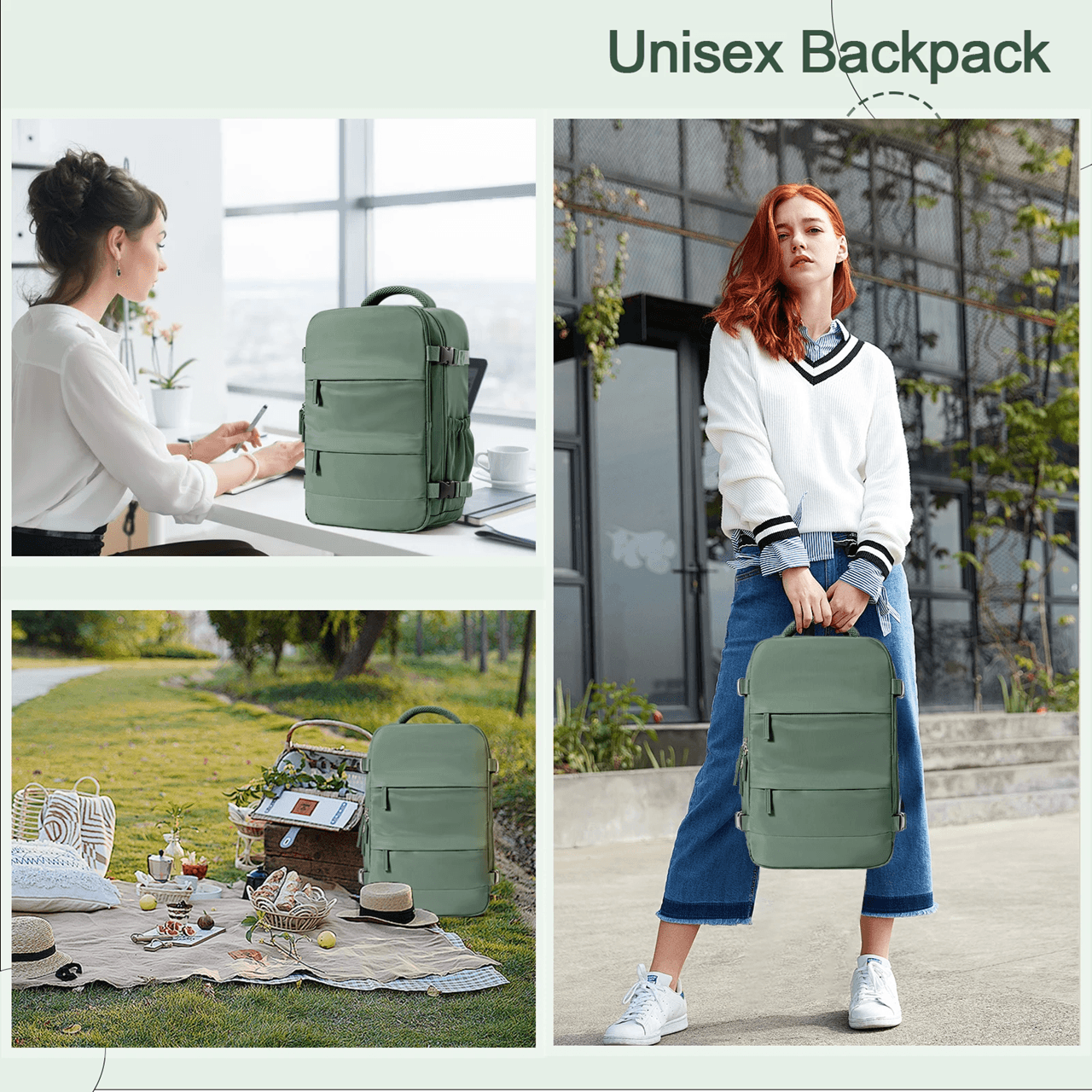 AeroFlex Ryanair Cabin Backpack 40x20x25 Travel Bag with Laptop Compartment