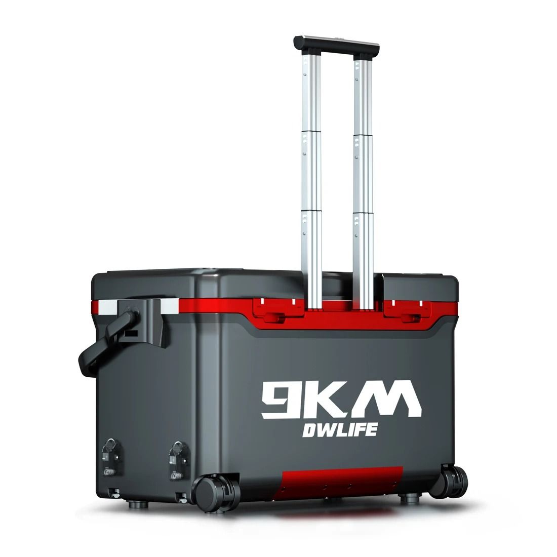 36L Multifunctional Fishing Tackle Box with Wheels and Liftable Legs
