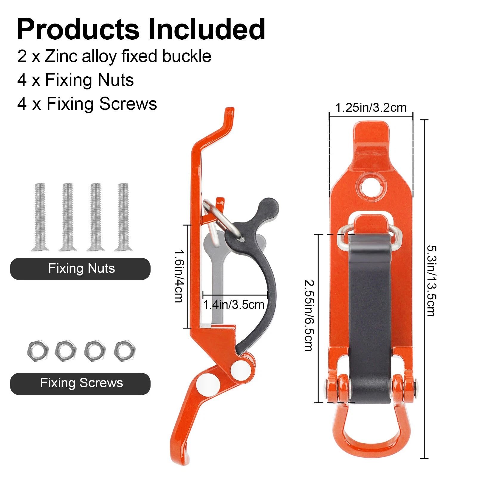 Shovel Holder Mounting Kit for Roof Racks Metal Clip & Rubber Clips for Secure Shovel Storage