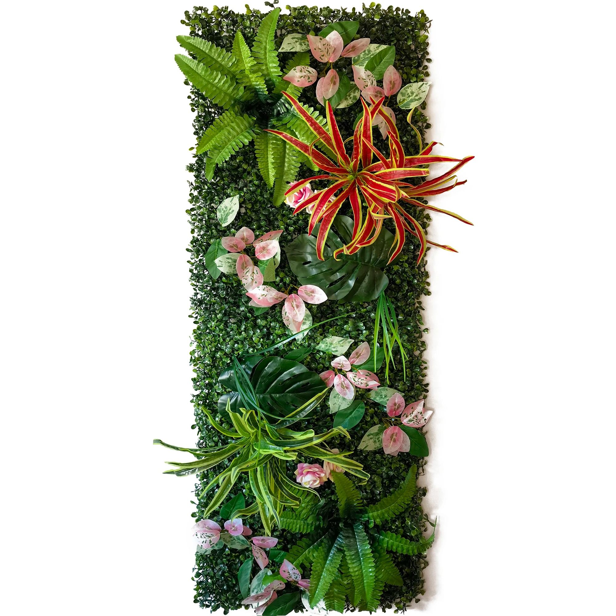 Verdant Monolith Panel | Large Artificial Moss & Grass Turf | Executive Event & Modern Vertical Sanctuary Decor