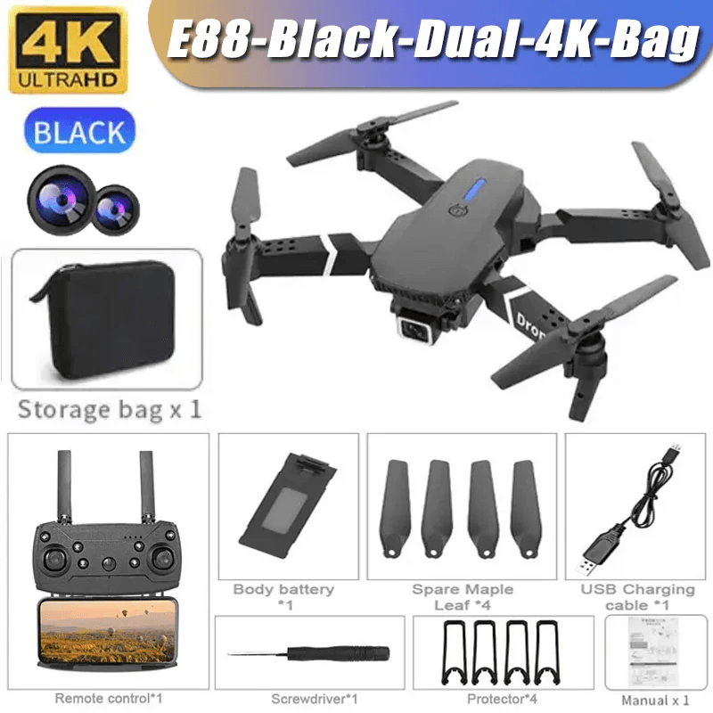 E99 Pro Drone with 6K Camera and Altitude Hold Quadcopter