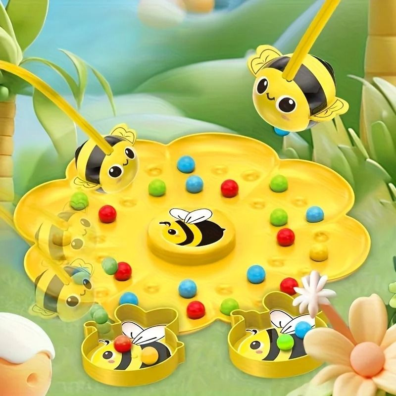 Little Bumblebee Multifunctional Fishing Board Game Educational Toy