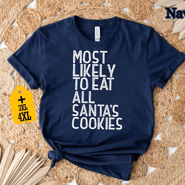 Most Likely To Custom Text Shirt | Funny Personalized Family Christmas Matching Tee