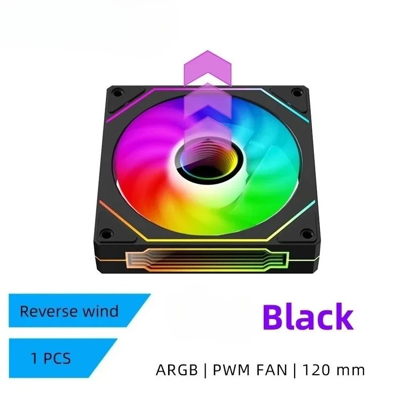 LDPCSJ PRISM 4 PRO 120mm ARGB PWM PC Cooling Fan Quiet 45.2CFM