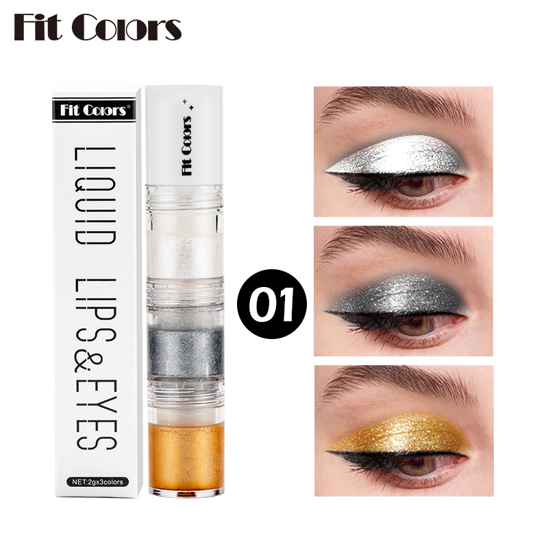 Smoky Eye Water Eyeshadow, Diamond Liquid Pearl Shimmer, Eye Shadow Liquid Lip Dye, All-Day Wear, Crease-Proof