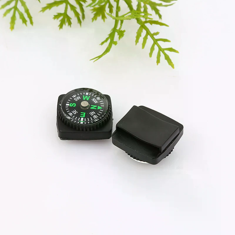 Clip On Wristband Compass Mini Survival Navigation Tool for Hiking Camping and Emergency Kits