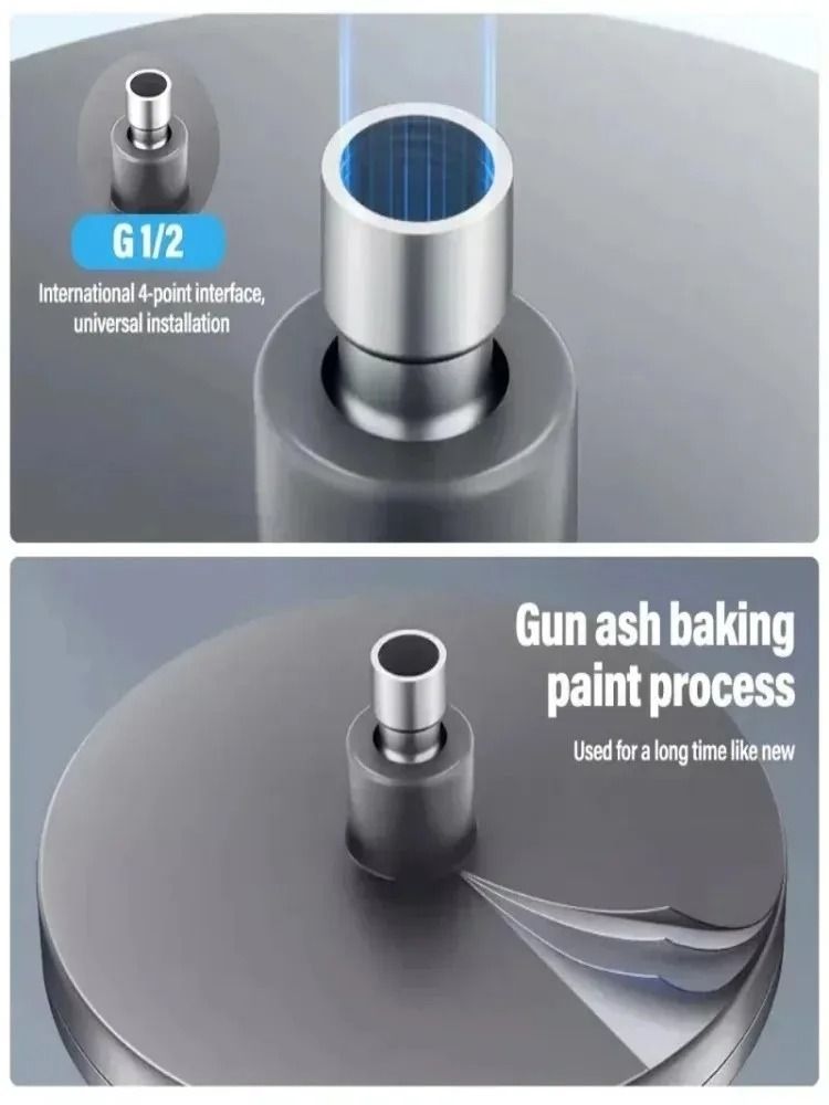 Large Rainfall Shower Head 6 Mode High Pressure Bathroom Faucet