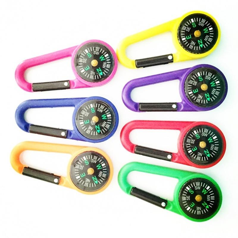 Multifunctional Hiking Carabiner Keychain with Compass & Thermometer  Practical Outdoor Tool
