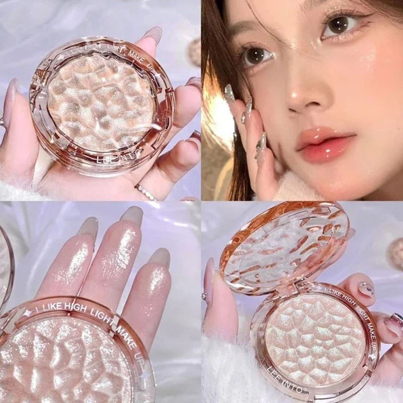 High-Gloss Illuminating Palette – Professional Glitter Highlight & Contour Duo