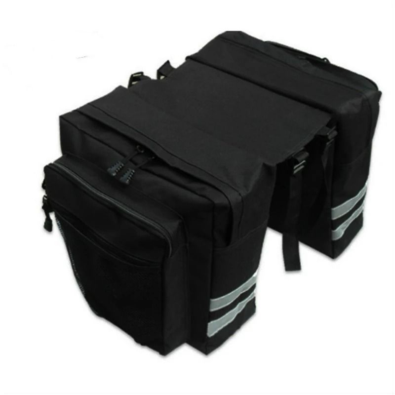 MTB Bicycle Carrier Bag Rear Rack Bike Trunk Bag Luggage Pannier Back Seat Double Side Cycling Bicycle Bag Durable Trave