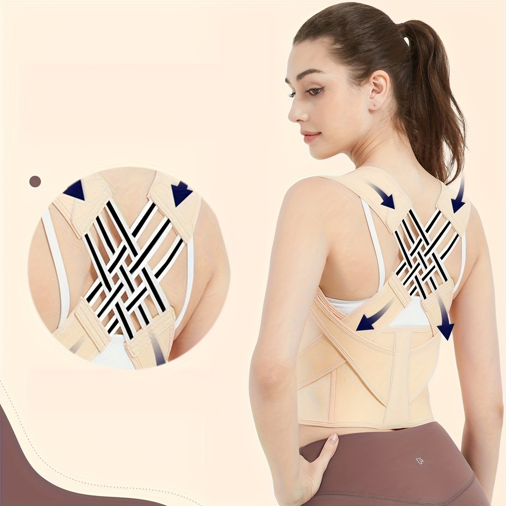 Breathable Back Posture Corrector Brace for Women Comfortable Back Support Belt for Improved Posture and Shoulder Relief