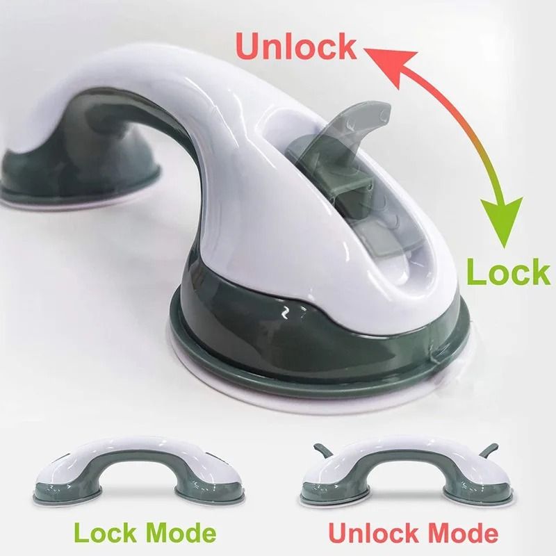 SecureHold Suction Shower Grab Bars 2 Pack Bathroom Safety Handles