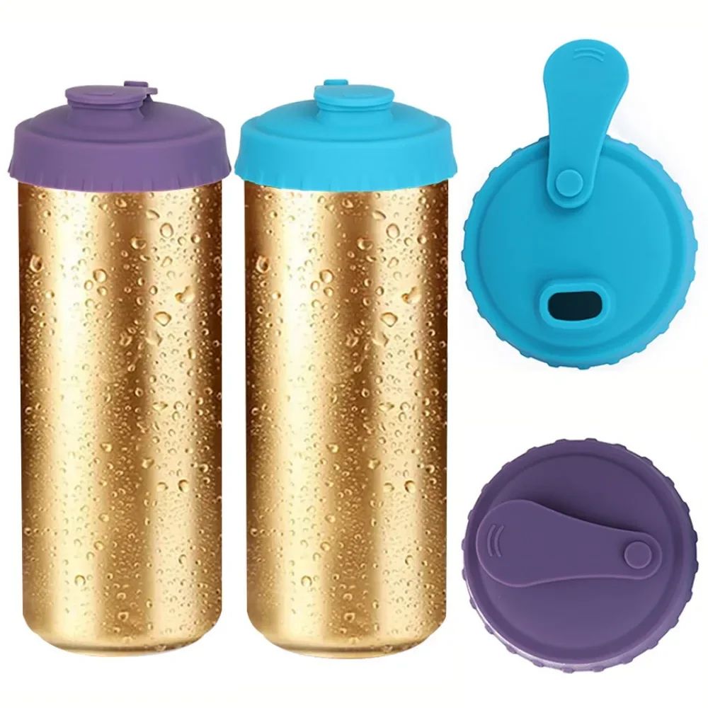 Reusable Silicone Can Lids 6PCS Soda and Beverage Cover