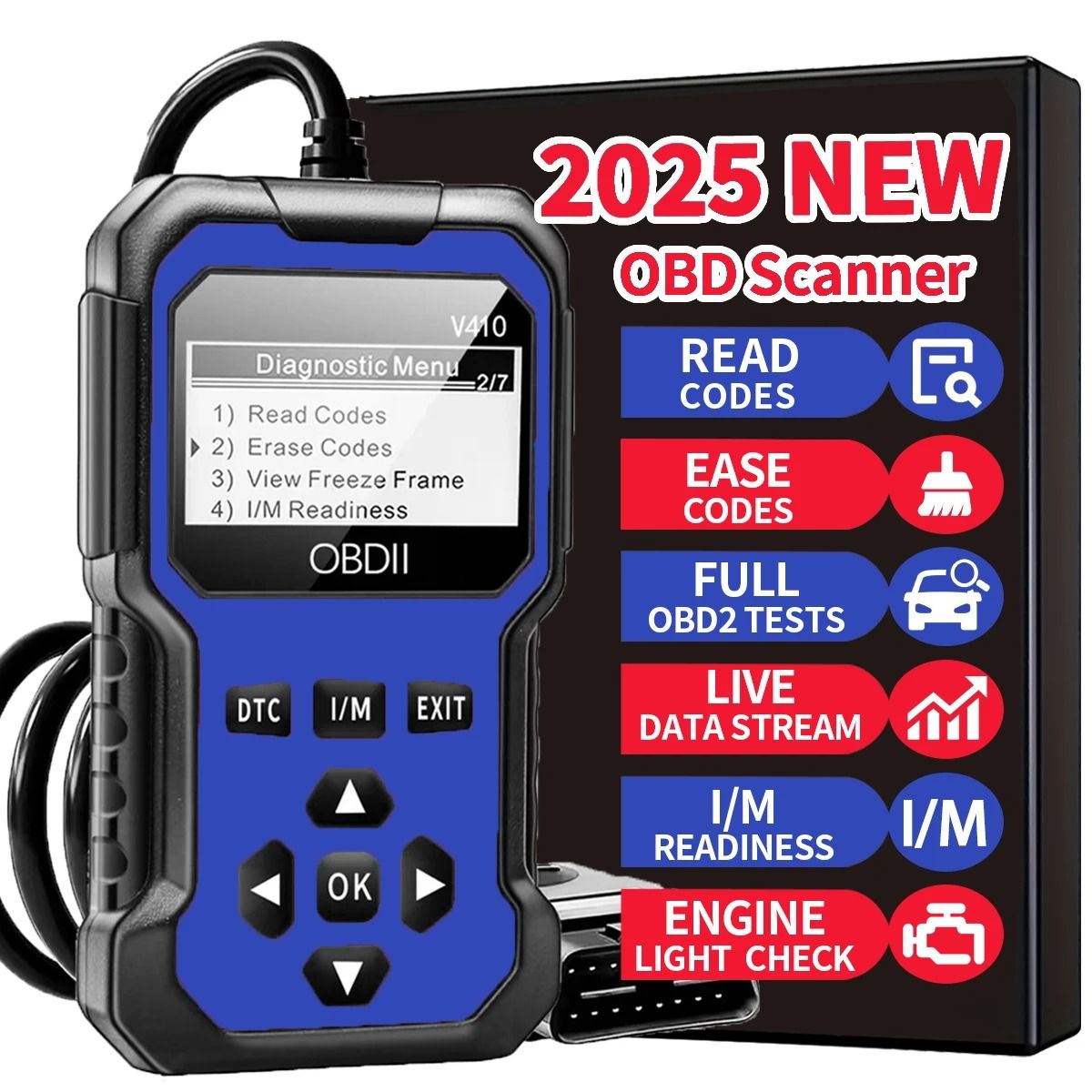 Universal OBD2 Engine Diagnostic Code Reader