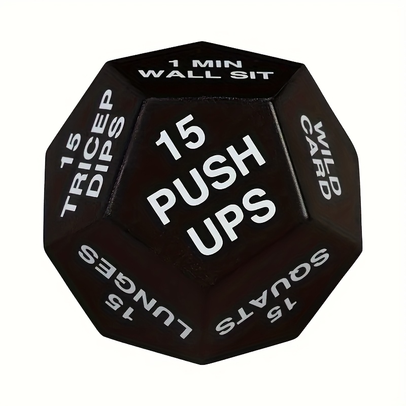 Face Fitness Stress Ball, Black with Red Text, Hand Grip Strength Training, Jump Squats, Situps Instructions